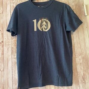 Tentree Men's Blue Graphic T-Shirt size medium Treeblend Tencel shirt